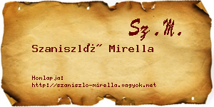 Szaniszló Mirella névjegykártya